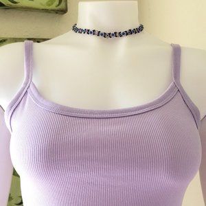 NWOT Seed Bead Daisy Necklace/ Choker